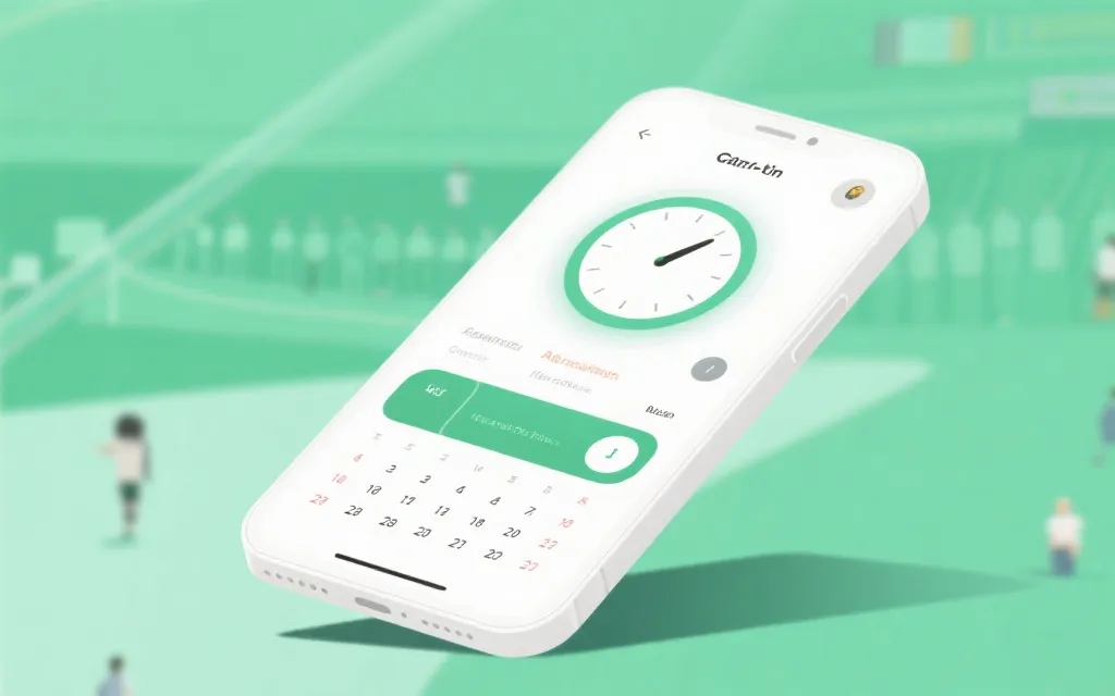 日历提醒与比赛开赛倒计时的界面风格插图